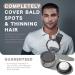 Hairline Powder (Black) - Instant Hair Concealer for Root Cover Bald Spot & Beard Filler | 48Hr Water-Resistant Solution - Buy Online on SooperMarket.com