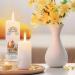 Personalized Gravure Printed Baptism Candle | Ark Rainbow Design | High-Quality Christening Gift for Boys & Girls | 250/80 mm Blue - Buy Online on SooperMarket.com