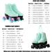 XUDREZ Shiny Double Row Roller Skates for Women and Men with Flash Wheels - Women's 10.5/Men's 9 - Buy Online on SooperMarket.com