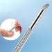 Stainless Steel Cuticle Pusher Ended Manicure Nail Art Dotting Pen Manicure Tools Cuticle Remover Cleaner Cuticle Pusher Wooden Cuticle Pusher Sticks Glass Cuticle Pusher And File Kit - Buy Online on SooperMarket.com