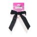 Brushworks Satin Hair Bow Duo Black & White