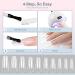 RARJSM Translucent Neon Jelly Gel Nail Polish Set - 6 Colors with Long Fake Nails in Gift Package - Buy Online on SooperMarket.com