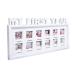 My First Year Photo Moments Newborn Keepsake Frame 12 Months Photo Frames Mothers Day Accessory Gifts Baby Milestone Nursery Dcor ( White )