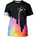 Kids 3D Print Casual Summer Blouse T-Shirt - Black, Size 9-10 Years - Buy Online on SooperMarket.com