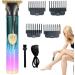Dous T9 Hair Trimmer Professional T9 Mens T-Hair Clippers Electric Zero Gapped Cordless Hair Trimmer for Haircut & Grooming Rechargeable Green Purple - Buy Online on SooperMarket.com