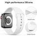 3 Pack Silicone Sport Bands Compatible with Apple Watch 38/40/41mm - White Grey Black - Replacement Straps for iWatch Series 8 7 6 5 4 3 SE - Men Women - Small Size - Buy Online on SooperMarket.com
