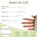 24PCS Medium Almond Glossy Flower Press On Nails - Green & White Spring Nail Decoration - Fake Nails with Glue - Women's Manicure - Buy Online on SooperMarket.com