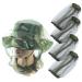 Moskito mask 4 pieces of Moskito Head Netz Insect Protection Network Hut Moskitonetz Mosquito Headnet Head Network face mesh head cover beekeeping hat for beekeeping fishing free enthusiasts protection
