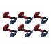 Jauarta 8pcs Big Toe Strap Bunion Straightener Stretchable Belt Toe Stretcher Alignment Hallux Valgus Corrector