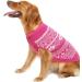 Argyle Dog Sweater - Warm Winter Coat for Small, Medium, and Large Dogs - Pink Pet Clothing for Boys and Girls - Buy Online on SooperMarket.com