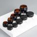 Zeoabsy 12-Piece Brown Glass Cream Boxes (5ml) with Screw Lid & Spatulas | Ideal for Cosmetics Ointments & Gels - International Shipping Available - Buy Online on SooperMarket.com