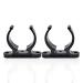 MARINE CITY Black Nylon Ladder Hooks Spring Clamp Light Weighted Easy Access Holder Bracket Pole Storage Clip Ladder Stowing Clip Best Grip 1-1/2 Inches for Marines Boats Yachts (Pack of 2)