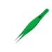 Abdul of Sialkot Pointed Tweezers Pointed Nose Tip Sharp Precision Ingrown Hair Surgical Pointed for Blackheads & Splinters/Best Tweezers for Eyebrows (Green)