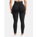 VOYJOY Women's Scrunch Butt Lifting High Waist Yoga Leggings - Black, Small - Buy Online on SooperMarket.com