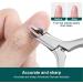 ANRUI Professional Cuticle Nipper with Non-Slip Silicone Handle - Medical Grade Stainless Steel Cubical Cutter for Dry Skin (Black) - Buy Online on SooperMarket.com