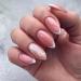 JUSTOTRY 24 Pcs Stiletto False Nails Short with Plume Pattern White French Press on Nails Nude Fake Nails Short with Nail Glue Almond Stick on Nails for Women Nails Fake Nail for Nails Art white&plume 1