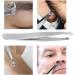 Nose Hair Tweezers Stainless Steel Round Tip Face Hair Remover Eyelash Eyebrow Tweezers Professional Tweezers - Buy Online on SooperMarket.com