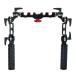 CAMTREE Hunt Quick Mount Universal Rosette Handle Set for ARRI Standard Rosette Rigs. for 15mm Rails, Comfortable Rubber Handgrip. Multiple Angle Adjustments (CH-QM-H)