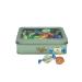 Walkers Toffee Sweets Assorted Flavours and Chocolate Eclairs x 200g Bundle with Silver Window Lid Refillable Tin