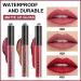 3Pcs Matte Ruby Red & Light Red Liquid Lipstick Set | Long Lasting & Waterproof Lip Gloss Gift | Matt Lipstick for Women - Set10 - Buy Online on SooperMarket.com
