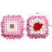 IEUUMLER Dog Snuffle Mat - Training Puzzle Toy for Dogs | 45x45cm Pink & White - International Shipping - Buy Online on SooperMarket.com