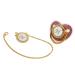Gold Rhinestone Baby Pacifier Set | Lightweight Pacifier for 6-18 Months | Stylish Baby Home Use (Letter H) - Buy Online on SooperMarket.com