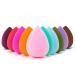 OWQ Set of 10 Beauty Makeup Sponge Blender - Non Latex Soft Multi-colored Foundation Blending Sponges for Cream Powder and Liquid (1PACK)
