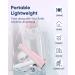 MySmile Water Dental Flosser - Cordless Oral Irrigator with 5 Cleaning Modes | IPX7 Waterproof, USB Rechargeable | 4 Replaceable Jet Tips | Teeth Cleaning Tool with PU Bag [Pink] - Buy Online on SooperMarket.com
