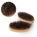 Beard Brush - Natural Faux Boar Bristle Wooden Handle Military Pocket Grooming Comb for Men - Buy Online on SooperMarket.com