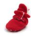 TMEOG Baby Booties Slippers Infant Boots Newborn First Walking Shoes Baby Winter Sock Crib Shoes for Boys Girls 0-18Months 0-6 Months L Red