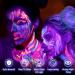 AOOWU UV Glow Face Body Paint Set - 16 Neon Fluorescent Colors - Non-Toxic Makeup Kit for Adults & Kids - Perfect for Parties & Carnivals - Buy Online on SooperMarket.com