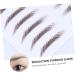 4pcs Eyebrow Stickers Waterproof Makeup Peel off Brow 6d Hair-like Eyebrows Stickers Transport Tool 21x15cm Brown - Buy Online on SooperMarket.com
