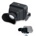 JJC Collapsible Camera LCD Viewfinder, 3X Screen Magnifier Sunshade Hood with Arca-Type Quick Release Plate Design for Canon PowerShot G7X G5X Nikon Z30 Sony A7C ZV-1 ZV-1F RX100