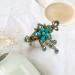 Flower Butterfly Hair Barrettes Vintage French Rhinestone Hair Clasps Claws Floral Hair Clips Accessories for Women Girls Teens (Blue C) - Buy Online on SooperMarket.com