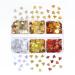 Maple Leaf Nail Glitter Sequins - 3D Holographic Fall Leaves Nail Art Flakes - 6 Colors Laser Autumn Decals for Acrylic Nails - DIY Crafts - Buy Online on SooperMarket.com
