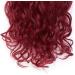 Silk-co Long Curly Wavy Clip in Hair Extension 24 Maroon&Dark Red - 8 Pcs Full Head, Synthetic Heat Resistant, 18 Clips - #Maroon&Dark Red - Buy Online on SooperMarket.com
