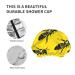 Moslion Bee Shower Cap | Yellow Background Natural Wildlife Design | Reusable Double Layer Hair Cover | Soft Shower Hat for Women | All Hair Lengths | Bumblebee & Honey Bee Print - Buy Online on SooperMarket.com