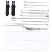 2 Sets Ear Pick Suit Mutitool Ear Cleaners Stainless Spatula Earwax Removal Kit Stainless Steel Ear Pick Spiral Ear Spoon Ear Wax Picking Tools Practical Ear Spoon Ear Wax Cleaner