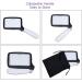 LED Lighted Magnifying Glass - 5 LED Handheld Foldable Reading Magnifier for Books Newspapers Maps Coins Jewellery Hobbies and Crafts - Buy Online on SooperMarket.com