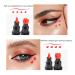 Go Ho 4 PCS Red and Black Liquid Eyeliner Stamp Pen - Waterproof Double-sided Seal Eyeliner Stencils for Long-Lasting, Smudge-Proof Cat Eye Look - Heart Star Moon Flower Design - 2 Red + 2 Black - Buy Online on SooperMarket.com