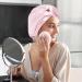 Mulberry Silk Double-Sided Hair Wrap Bonnet for Curly Hair | Pink Silk Sleep Cap - Buy Online on SooperMarket.com