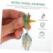 minkissy 3 Pairs Tulle Butterfly Hair Clip Tassel Hair Clips Hanfu Women's Metal Accessories - Buy Online on SooperMarket.com