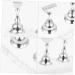 WOFASHPURET Metal Stand 1 Set Nail Art Base Press on Nail Stand Beauty Nail Display Acrylic Metal Nail Mud Creative Nail Display 19.50X2.00X0.80CM Silver - Buy Online on SooperMarket.com