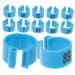 FRCOLOR 200 Pcs Pigeon Anklet Plastic Tags Chicken Foot Bands Dove Pigeon Foot Bands Baby Chicken Foot Ring 1X1X0.8CMx2pcs Bluex2pcs