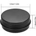 KisSealed 50 Pack Mini Aluminum Round Tin Jar 0.5 oz Refillable Metal Storage Travel Tins 15ML Black Empty Cosmetic Sample Containers Bottle with Screw Lid for Lip Balm Salve Powder Spice & Candies - Buy Online on SooperMarket.com