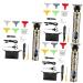 minkissy Beard Trimmer 3 Sets Stainless Steel Household Man Mens Trimmer