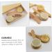FRCOLOR 3pcs Bath Brush Set for Kids - Scalp Scrubber, Shower Comb, Body Scrub - Baby Hair Brush, Woolen Comb - Wooden Handle - Buy Online on SooperMarket.com