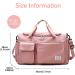 Suruid Travel Duffel Bag with Shoes Compartment - Pink Gym Bag for Men and Women - Buy Online on SooperMarket.com