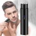 Mini Electric Shaver Portable Electric Rotary Men's Razor Cordless USB Rechargeable Electric Men's Shaver Waterproof Electric Pocket Shaver for Travel or Home Use Wet and Dry Use Men's Mini Shaver