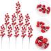 ABOOFAN 30 Pcs Christmas Red Fruit Decoration Artificial Berry Branches Berry Fruit Picks Artificial Berries Branches Christmas Berry Decorations Wedding Foam Banquet Artificial Flower - Buy Online on SooperMarket.com